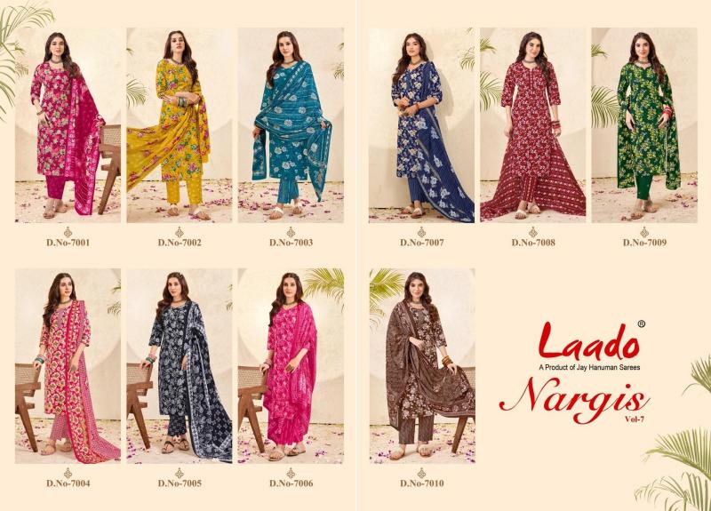 Laado nargis vol-7 cotton kurtis wholesale market